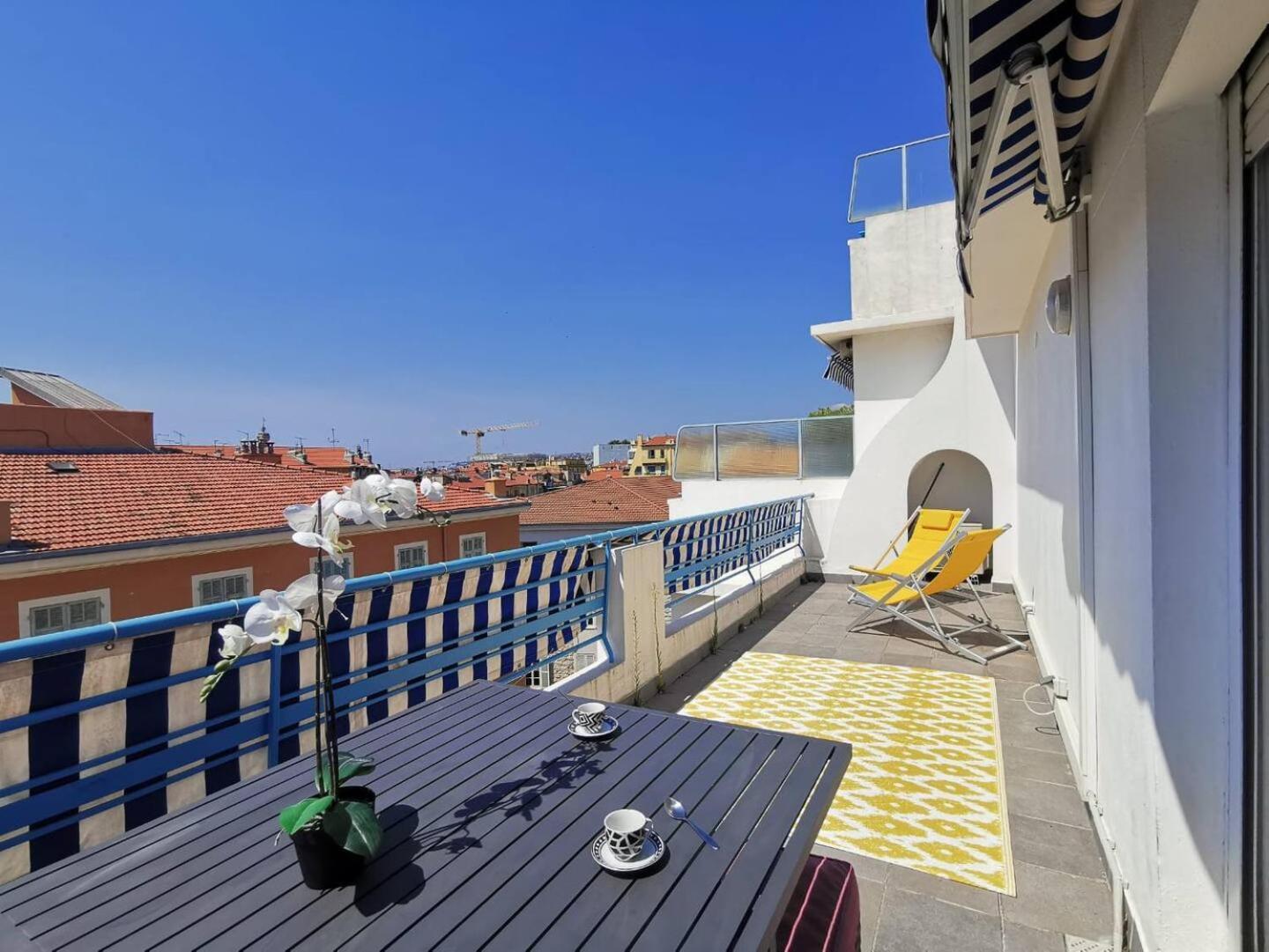 5 Papon - Dernier Etage - Terrasse A Ciel Ouvert - Garibaldi Nice Exteriér fotografie